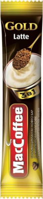 Кофе растворимый "3 в 1 Gold Latte" MacCoffee Stick Pouch 20 шт упаковка 