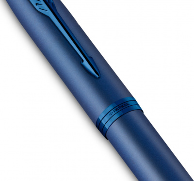 KALAM.KZ - Ручка роллерная Parker IM Professionals Monochrome Blue, 0,8 мм F, черная, 2172965