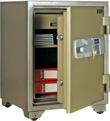 Сейф Booil TOPAZ (Топаз) BST-750, с электронным и ключевым замками. огнестойкий на колёсах