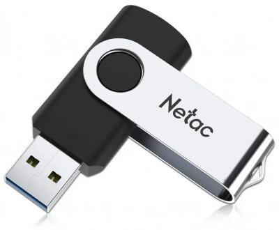 KALAM.KZ - USB Флеш 16GB 3.0 Netac U505 NT03U505N-016G-30BK серебристый/черный