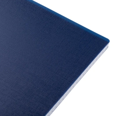 Тетрадь 80л, А5, клетка, пластиковая обложка, на гребне, серия "Canvas - Синяя","Hatber"