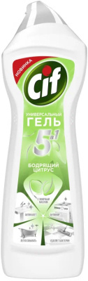 Чистящее средство  для уборки, 750мл, гель Cif Бодрящий цитрус