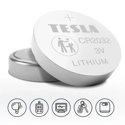 KALAM.KZ - Батарейка CR2032, 3V, Литиевые (блистер 2 шт), Tesla