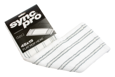 KALAM.KZ - Насадка сменная для швабры 71104, 45*15*58 г, микрофибра с нейлоновыми полосками