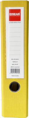 KALAM.KZ - Регистратор A4, 72мм, PVC, желтый Eisear (A0212)