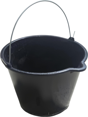 Ведро пластиковое 20л без крышки, с носиком, непищевое