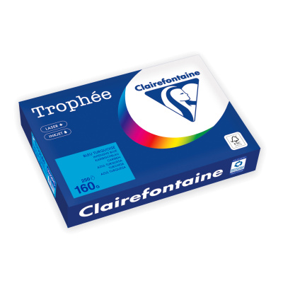 Бумага цветная "Trophee" А4, 160гр., 250л., intensive blue (синий)