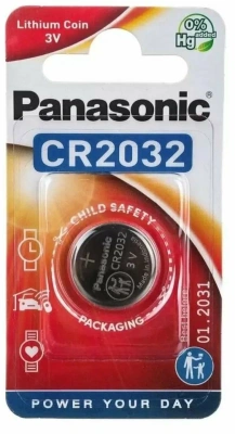 Батарейка CR2032, Power Cells (блистер 1шт) Panasonic