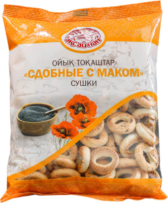Сушки "Сдобные с маком" 400гр Аксай Нан 