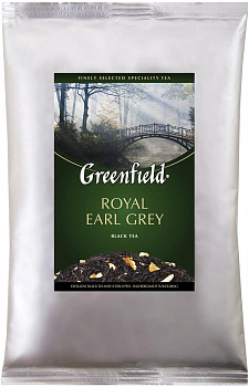 KALAM.KZ - Чай черный листовой 250гр. Greenfield  Royal Earl Grey с цедрой цитрусовых и ароматом бергамота