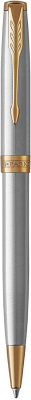 KALAM.KZ - Ручка шариковая Parker Sonnet Stainless Steel GT, 1,0 мм M, черная 1931507