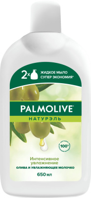 Мыло жидкое 650мл Олива, Натурэль без дозатора, в бутылке, "Palmolive" 