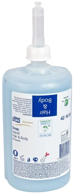 Мыло жидкое 1л гель, голубое Premium "Tork" Мыло жидкое 1л гель, голубое Premium "Tork"