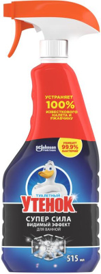 Чистящее средство для сантехники 515мл, с триггером, видимый эффект "Утенок" от налета и ржавчины