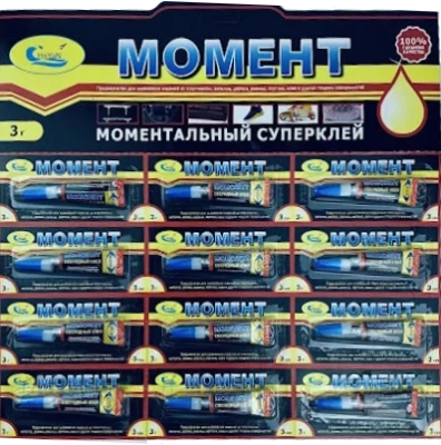 Клей супер 3гр, Момент 