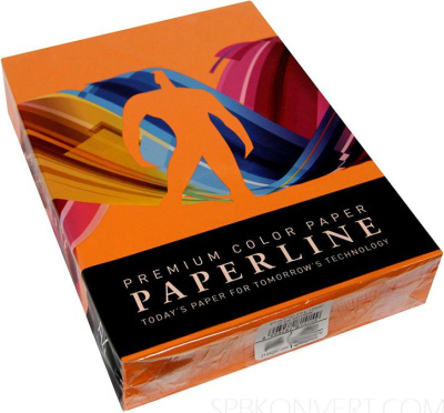 Бумага цветная "Paperline №240", A4, 160гр, 250л, Saffron Оранжевый