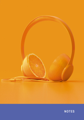 Книга для записей А5(145х210), 100л, клетка, My music, Эксмо