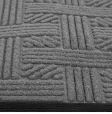 KALAM.KZ - Коврик 40*60 серый Lenzo полиэфир/резина