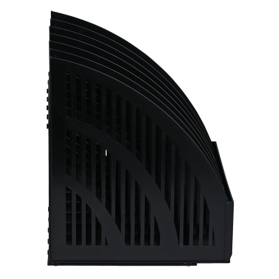 KALAM.KZ - Лоток вертикальный А4, 290мм, 6-и секционный, черный, сборный Стамм "Line"