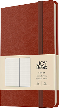 Книга для записей А5(135х213), 96л.,обл. иск. кожа, Имбирный пряник, Joy Book ЭКСМО