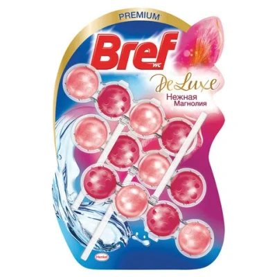Блок для унитаза Bref Деликатная магнолия 50г 2 шт на блистере