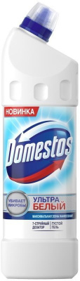 Чистящее средство для уборки, 1250мл, дезинфиц.гель, Domestos Ультра белый
