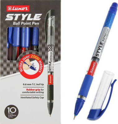 KALAM.KZ - Ручка шариковая, 0,7мм, синяя, Luxor "Style"