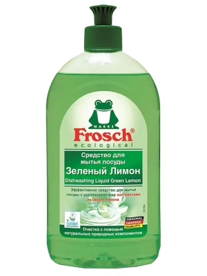 Средство для мытья посуды 500мл, "Frosch" Зеленый лимон пуш-пул