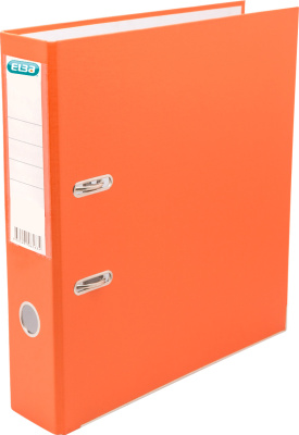 KALAM.KZ - Регистратор A4, 50мм, PVC/Paper, оранжевый Elba