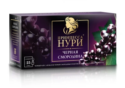 KALAM.KZ - Чай черный, 25 пакетиков Принцесса Нури "Черная смородина"