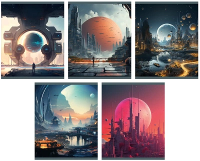 Тетрадь 48л, А5, клетка, скрепка, галактика, Эксмо