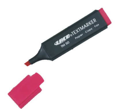 KALAM.KZ - Маркер текстовой, 0.4мм, скошенный наконечник, красный Laco