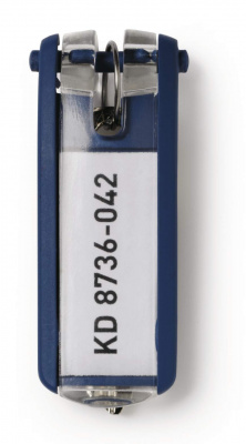 Брелок для ключей, 6шт, синий Durable