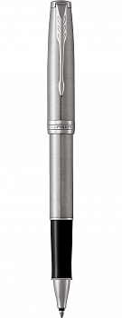 KALAM.KZ - Ручка роллерная Parker Sonnet Stainless Steel CT, 0,8 мм F, черная 1931511