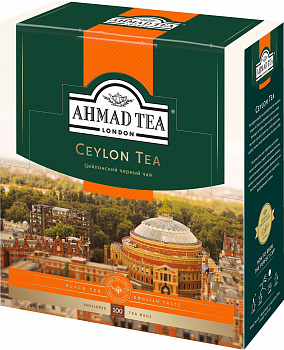 KALAM.KZ - Чай черный, 100 пакетиков Ahmad Ceylon Tea