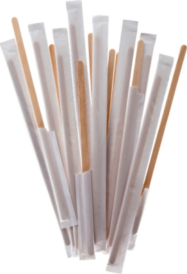 Размешиватель 500 шт/уп,  178*6*1,3 мм деревянный в индивидуальной бумажной упаковке Verde Vita