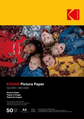 Фотобумага А4, 180гр, 50л/уп, глянцевая, Kodak