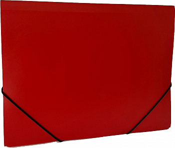 KALAM.KZ - Папка с резинкой А4, 0,50мм, красная, пластик Bindermax