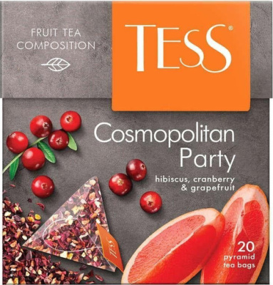 Чай травяной 20 пирамидок, Tess Cosmopolitan Party