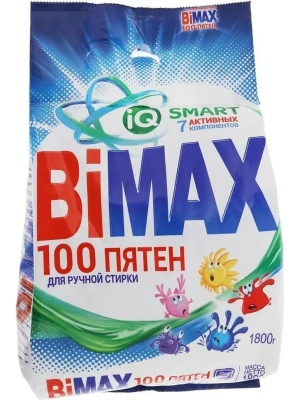 Порошок, BiMax 1,8 кг, для стирки ручной