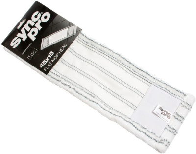 Насадка сменная для швабры 71104, 45*15*58 г, микрофибра с нейлоновыми полосками