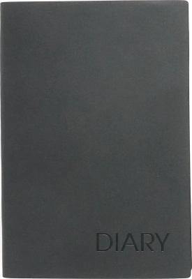 Ежедневник А5, недатир, 152л, иск кожа, Radiant, черный, Эксмо