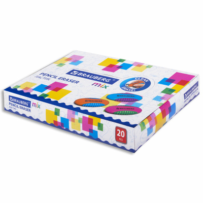 KALAM.KZ - Ластик  58х33х13 мм, цвет ассорти,"Mix S", BRAUBERG