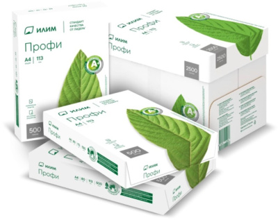 Бумага белая Илим Профи, А4, 80 гр. Класс "А+"