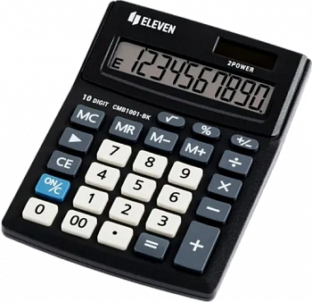 KALAM.KZ - Калькулятор 10 разрядов, 10.2x13.7см, черный Eleven Business Line
