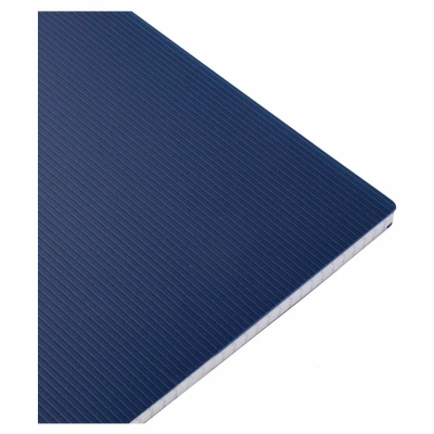 Блокнот для записей 80л, А4, клетка, пластиковая обложка, на гребне, серия "Velvet - Синий, Hatber