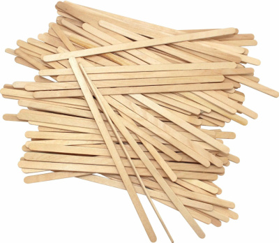 Размешиватель 1000 шт/уп, 178*6*1,3 мм деревянный белый Verde Vita