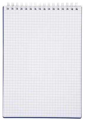 Блокнот для записей 80л, А5, клетка, пластиковая обложка, на гребне, "Canvas - Синий", Hatber