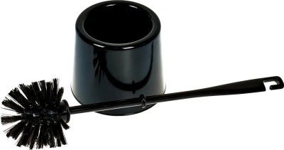 Ершик для унитаза, пластик, черный
