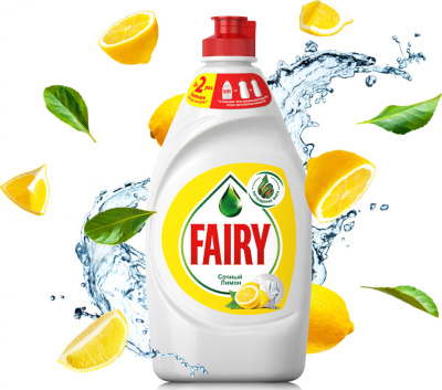 KALAM.KZ - Средство для мытья посуды 1.35л, "Fairy" Cочный лимон